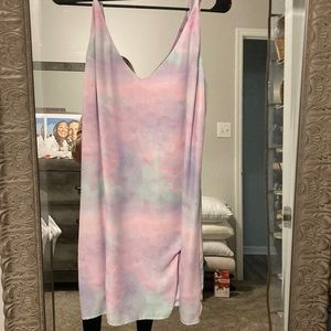 Tye dye slip dress